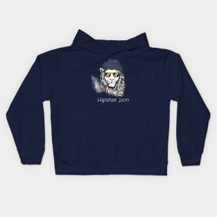 Hipster Lion Kids Hoodie